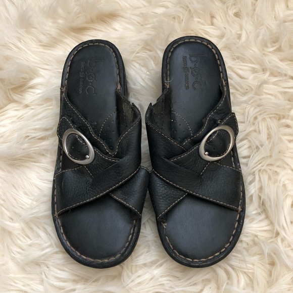 Born black slip on sandals - Picture 1 of 4